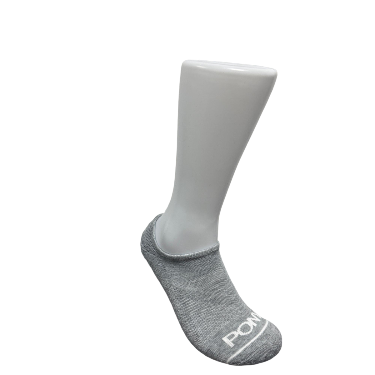 Men's Mesh Liner Socks - White & Grey - Size 10-13