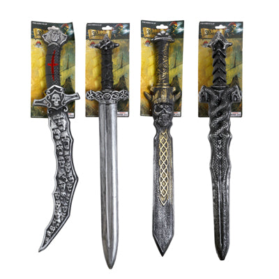 Sword 22in Plastic 4ast Styles 1/2tcd