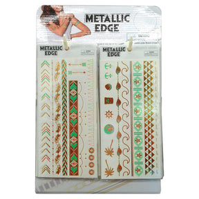Shimmer Metallic Tattoo Pack in PDQ Display