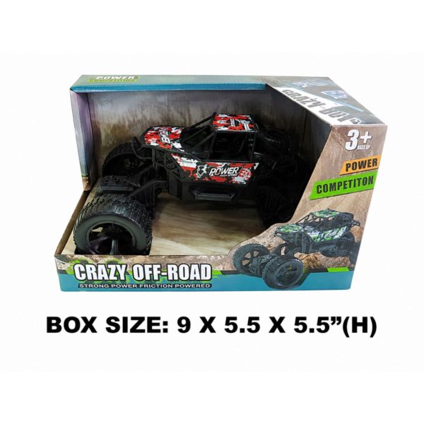 Friction Powered Big Wheel Off Road Climbing Toy Truck