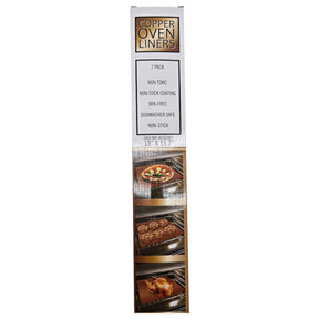 13" x 15.7" 2 Pack Copper Oven Liner
