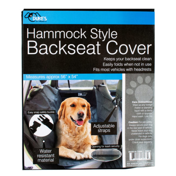 Hammock Style Backseat Cover