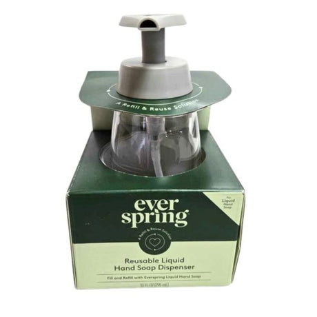 Ever Spring 10 Oz Glass Liquid Hand Soap Dispenser