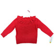 Cat & Jack 3T Toddler Ruffle Collar Sweater in Red