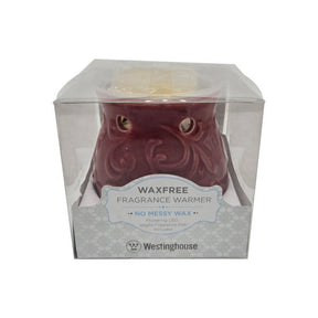 Red Ceramic Wax Free Electric Light Up Fragrance Warmer