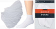 Women's White Athletic Ankle Socks - Size 9-11 - 6-Pair Packs