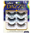 LaFlare Dazzle & Sparkle 3D Tinsel Embellished 3 Pack Lashes