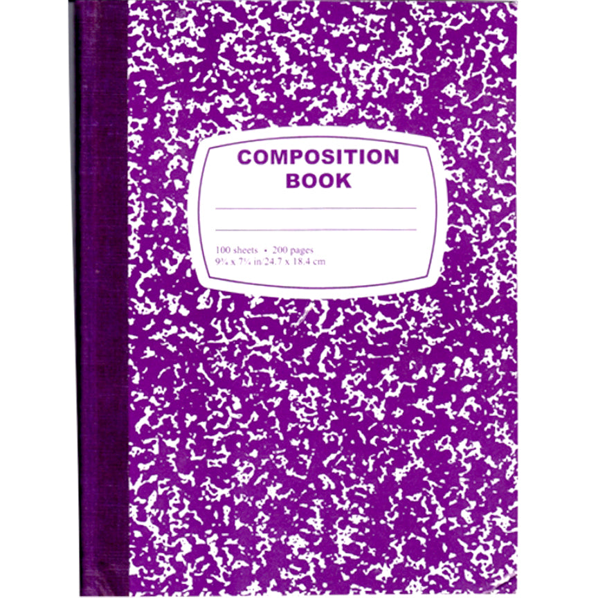 Purple Marbled Composition Notebooks - 100-Sheet