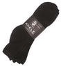Men's Black Athletic Ankle Socks - Size 10-13 - 3-Pair Packs