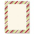 Colorful Stripes 25 Count Stationery Paper