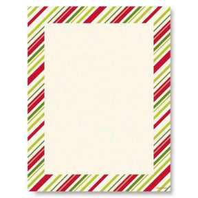 Colorful Stripes 25 Count Stationery Paper