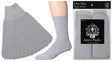 Men's Grey Athletic Tube Socks - Size 10-13 - 6-Pair Packs
