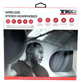 TKO Bluetooth Headphones in Gray