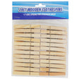 Clothespins Wooden 24ct 7-coil Spring 2.785in L Cleaning Pbh