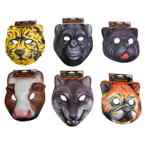 Mask Animal Eva Foam Lifelike Photo Adult Size 6ast Hlwn/hdr