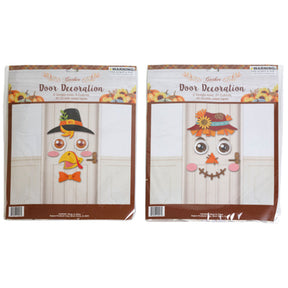 Door Decor Kit Harvest Paper Cutouts 2 Asst Figures W/ Jumbo Plastic Googly Eyes Pb/ins