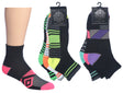 Men's Cushioned Athletic Ankle Socks w/ Arch Support - Urban Sport Prints - 3-Pair Packs