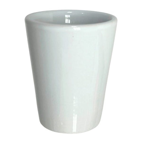 1.5oz White Ceramic Shot Cup