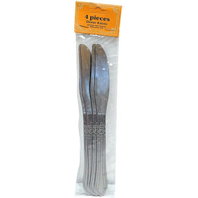 4 Count Stainless Steel Dinner Knife Set