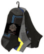 Men's Cushioned Athletic Low Cut Socks w/ Arch Support - Urban Sport Prints - 3-Pair Packs