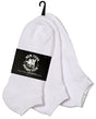 Men's White Cushioned Athletic Low Cut Socks - 3-Pair Packs