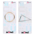 Scunci Assorted Jean Wire Triangle & Circle Hair Barrette