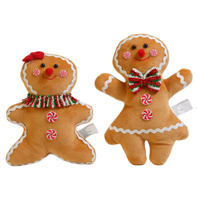 Gingerbread Ornament/ Hanging Decor 8.5-9in H 2 Asst Styles