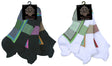 Men's Cushioned Athletic Low Cut Socks w/ Arch Support - Neon Sport Prints - 3-Pair Packs