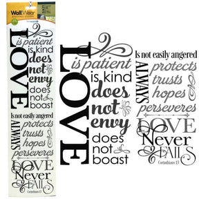 Wall Wear Translucent Wall Stickers in Love Design