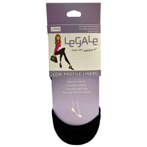 Legale 2 Pair Low Profile Liners Ladies Shoe Size 4-10