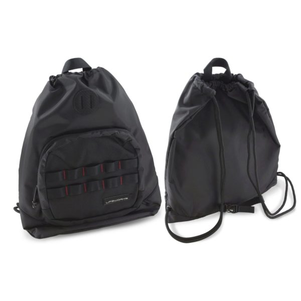 Lifeworks Life Support Go Bag Travel Bag in Red and Black