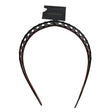 Karina Couture Tortoiseshell Style Plastic Headband with Vented Cutout Design