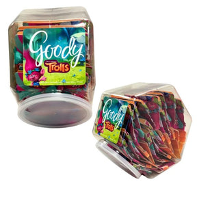 Goody Trolls Hugtime 3 Count Ribbon Elastics in Tub Display