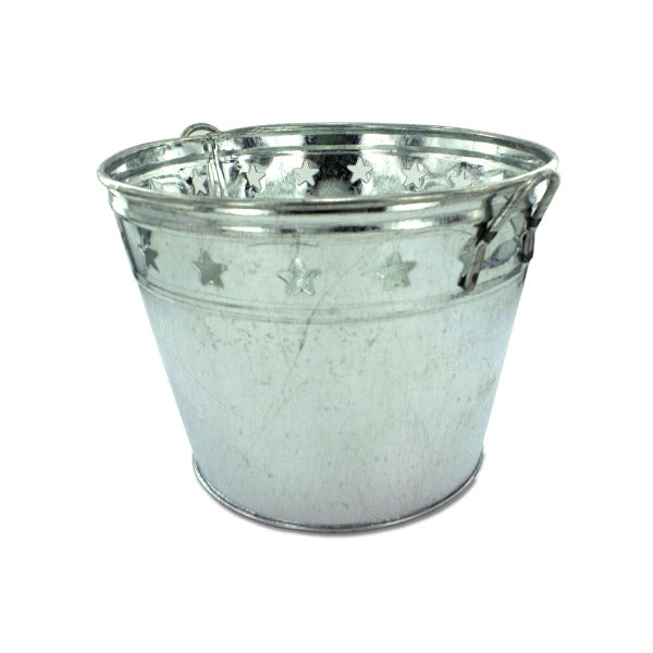Tin Bucket with Stars