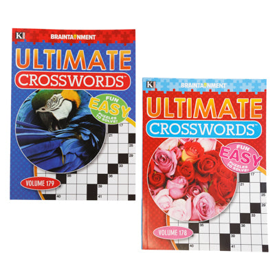 Crossword Puzzle Book Ultimate 2-assorted #312 Counter Display Made In Usa Ppd $4.95