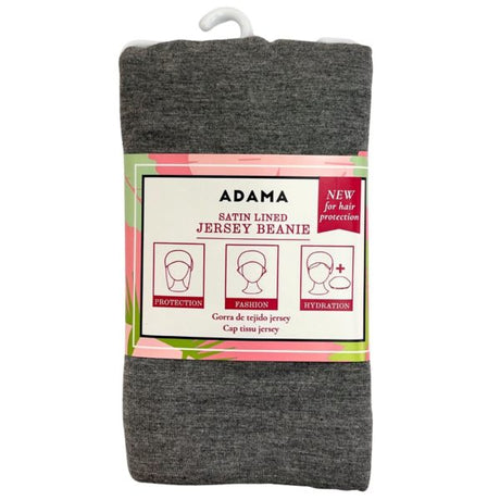 Adama Satin Lined Grey Jersey Beanie