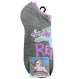 5 Pack My Little Pony No Show Socks Size 9-11