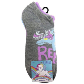 5 Pack My Little Pony No Show Socks Size 9-11