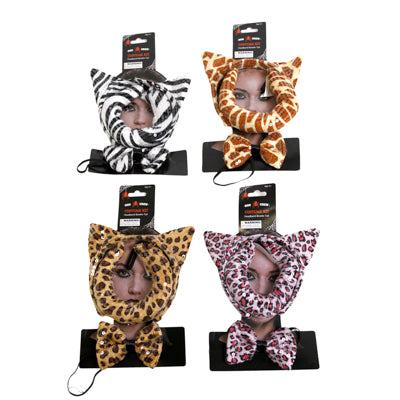 Costume 3pc Plush Animal W/sequins 4ast