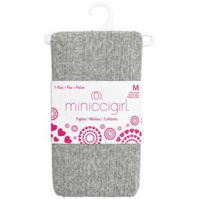 Miniccigirl Youth Cable Tights Heather Grey in Size M