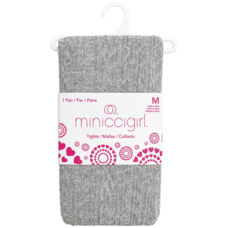 Miniccigirl Youth Cable Tights Heather Grey in Size M