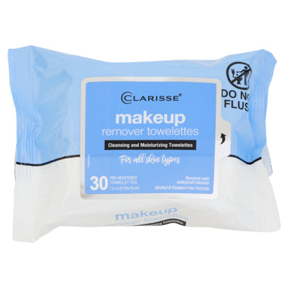 Facial Wipes 30ct Makeup Remover Clarisse In 6pc Pdq