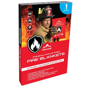 Rescue + Guard Emergency Fireproof Safety Fire Blanket 39" x 39"