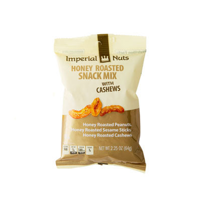 Nuts Honey Roasted Snack Mix W/cashews 2.25oz