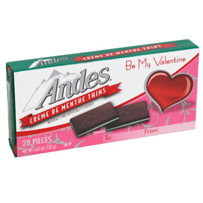 Andes Creme De Menthe Thins Valentine Card Sleeve 4.67 Oz