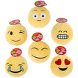 Dog Toy Plush 6in Emoticons W/squeaker 6 Asst Faces In Pdq #p30936