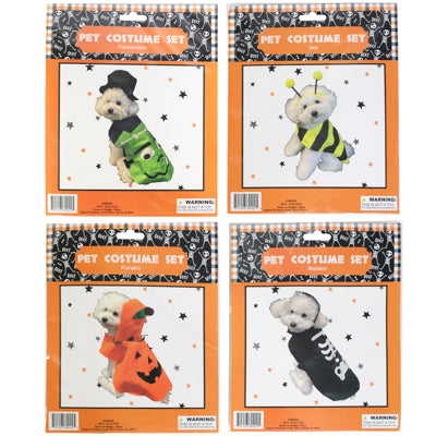 Pet Costume Set Halloween Pumpkin/skeleton/frank/bee Hlwn/pbinsert