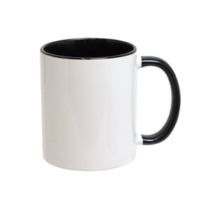 White/black Ceramic Mug 11 Oz