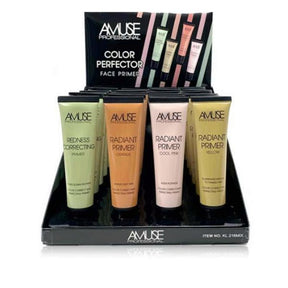 Amuse Radiant Color Perfector Face Primer in Countertop Display