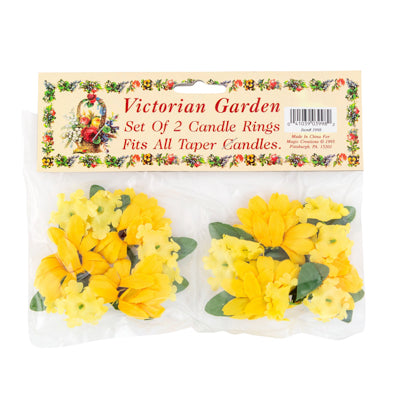 Sunflower Candle Ring S/2